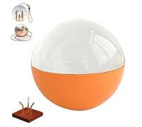 LumiOrb WiFi Crystal Ball - 2.7” 3D Video & Photo Memory Sphere with Base, Immersive 180° Display, Customizable Video & Photo Player, Ideal for Families & Special Occasions (Orange)