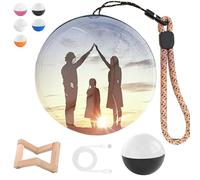 Lumiorb WiFi Crystal Ball, 2.7in Inside Out 3D Ball Memory Video with Electronic Display, App Upload for Videos & Photos, USB-Rechargeable, Personalized Digital Keepsake Gift (black)