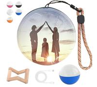 Lumiorb WiFi Crystal Ball, 2.7in Inside Out 3D Ball Memory Video with Electronic Display, App Upload for Videos & Photos, USB-Rechargeable, Personalized Digital Keepsake Gift (blue)