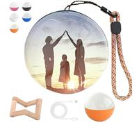 Lumiorb WiFi Crystal Ball, 2.7in Inside Out 3D Ball Memory Video with Electronic Display, App Upload for Videos & Photos, USB-Rechargeable, Personalized Digital Keepsake Gift (yellow)