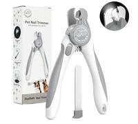 LUMIPAWS Dog & Cat Nail Clippers with LED Light, Quick Sensor & Safety Lock, Professional Pet Nail Trimmers for Safe & Easy Grooming
