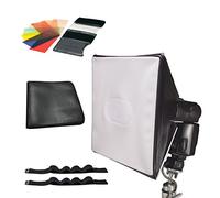 Lumiquest 9-Piece Colored Gel Strobist SoftBox Lighting Kit LQ-132 with UltraStrap Bundle - Features Light Modifier, Shadow Reducer and Light Diffuser - Includes FXtra Compact Flash Gel Flash Balancer