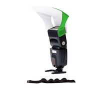 LumiQuest Flash Pocket Bouncer, Flash Diffuser with UltraStrap Bundle, Universal Classic Design for External Camera Flashes, Neon Green