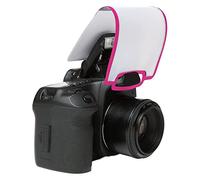 LumiQuest Soft Screen, Flash Diffuser & Light Softener, Universal Classic Design for Digital SLR Cameras, with UltraStrap, Neon Pink