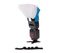 LumiQuest Ultrasoft Frosted Light Diffuser, Compact Light Modifier with UltraStrap Bundle, Universal Classic Design for External Camera Flashes, Neon Blue