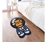Lumirug Astronaut Bape Rug Hypebeast Carpet Streetwear Decor Sneakerhead Room Man Cave Dorm Bedroom Soft 80x120 Flat Nonslip Washable Mat