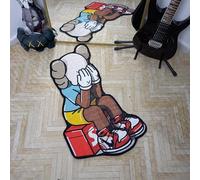 Lumirug Hypebeast Carpet Sneaker Rug Street Fashion Urban Style Men’s Bedroom Nonslip Washable Mat Sneakerhead Decor for Living Room Hype Fan Gift (Fabric Quality, 70 x 120 cm)