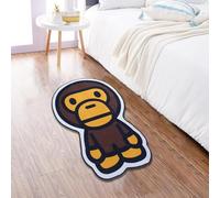 Lumirug Irregular Baby Bape Rug Hypebeast Carpet Urban Style Decor Sneaker Room Gaming Setup Bedroom Office 60x90 Flat Nonslip Washable Floor Mat