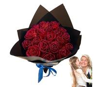 Lumiscent 31 Artificial Roses, Glitter Roses Bouquet, Fake Roses Bouque, Romantic Foam Eternal Floral, Wedding Bridal Bouquet For Girlfriend, Fiancée, Wife