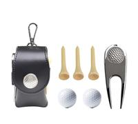 Lumiscent Golf Ball Cleaner Pouch, Waterproof Golf Ball Washer Pocket Pouch, Pocket Ball Washer Gifts, Golf Ball Cleaner Bag Accesorries, Portable Carabiner Golf Tee Bag for Golf Ball Storage