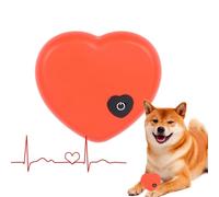 Lumiscent Heartbeat Simulator Toy, Soothing Heartbeat Puppy Toy Realistic, Portable Dog Toy, Calming Cat Toys, Lightweight Puppy Toys for Sleep Aid, Stress Relief, Training