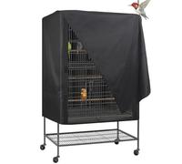 Lumiscent Pet Cage Cover - Bird Cage Protective Supplies | Water Proof Oxford Cloth | Night Cover With Two Handle Top Design | Adjustable