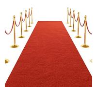 Lumisnug Heavy-Duty Red Carpet Runner, Thick Event Aisle Rug, Non-Slip Waterproof Floor Runner for Wedding, Party, Hollywood Theme & VIP Decorations (4.5mx0.6m)