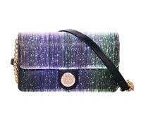 lumisonata LED Bags Light up Purse 7 Colors Festival Evening Clutch Luminous Crossbody Bag Glow Handbags Leather Shoulder Bag, Black, 7.87 x 2.95 x 4.52 inches