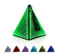 lumisonata LED Wristlet Purses for Women-Rechargeable Light up Triangle Purse with 11 Glow Modes, Evening Clutch Wallet for Rave, Festival, Party, Carnival, Bar, EDM, Disco