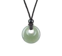 Lumisoul 2PCS Round Peace Buckle Pendant Large Hole Circular Carved Charm Multi Material Jewelry Pendant for Necklace Bracelet DIY, 20 * 20 * 5 MM, Natural Crystal, Amethyst