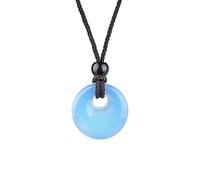 Lumisoul 2PCS Round Peace Buckle Pendant Large Hole Circular Carved Charm Multi Material Jewelry Pendant for Necklace Bracelet DIY, 20 * 20 * 5 MM, Natural Crystal, Amethyst