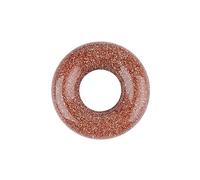 Lumisoul 3PCS 20mm Amethyst Ring Pendant, Polished Round Donut Gem Charm for Earrings Bracelet Necklace Jewelry Making Supplies, 20 mm, Stone, No Gemstone