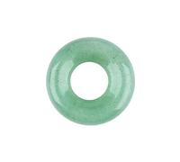 Lumisoul 3PCS 20mm Amethyst Ring Pendant, Polished Round Donut Gem Charm for Earrings Bracelet Necklace Jewelry Making Supplies, 20 mm, Stone, No Gemstone