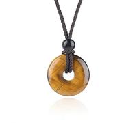 Lumisoul 3PCS Round Carved Agate Pendant Set for DIY Jewelry Making, Smooth Polished Circular Donut Shape Bead with Approx 20×20×5mm Size, Versatile Craft Supply for Necklaces Bracelets and Creative