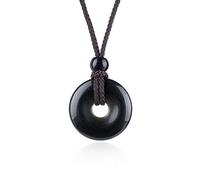 Lumisoul 3PCS Round Carved Agate Pendant Set for DIY Jewelry Making, Smooth Polished Circular Donut Shape Bead with Approx 20×20×5mm Size, Versatile Craft Supply for Necklaces Bracelets and Creative