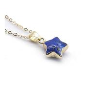 Lumisoul five-point star pendant crafted from polished crystal agate stone, minimalist carved star charm for DIY jewelry making, small lightweight accessory for necklaces bracelets crafts, 12 MM