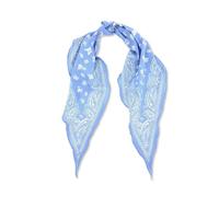 LumiSyne American Vintage Paisley Floral Pattern Neckerchief Cotton Bandana Scarf Narrow Long Diamond Scarf Breathable Lightweight Small Neck Tie Headband Headdress Hair Scarf Handle Wrap Ribbon Scarf