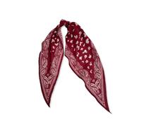 LumiSyne American Vintage Paisley Floral Pattern Neckerchief Cotton Bandana Scarf Narrow Long Diamond Scarf Breathable Lightweight Small Neck Tie Headband Headdress Hair Scarf Handle Wrap Ribbon Scarf