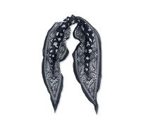 LumiSyne American Vintage Paisley Floral Pattern Neckerchief Cotton Bandana Scarf Narrow Long Diamond Scarf Breathable Lightweight Small Neck Tie Headband Headdress Hair Scarf Handle Wrap Ribbon Scarf