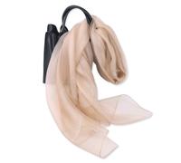 LumiSyne Double Layered Organza Silk Scarf Women Sparkling Shawls And Wraps For Evening Dress Solid Color With Gold Thread Lightweight Transparent Sheer Gorgeous Stole For Bridal Wedding Prom Party