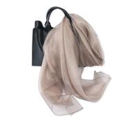 LumiSyne Double Layered Organza Silk Scarf Women Sparkling Shawls And Wraps For Evening Dress Solid Color With Gold Thread Lightweight Transparent Sheer Gorgeous Stole For Bridal Wedding Prom Party
