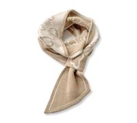 LumiSyne Fashion Skinny Knitted Scarf For Women Winter Easy Pull-Through Design Retro Diamond Plaid Letter Pattern Narrow Long Neckerchief Neck Scarf Warm Collar Scarf