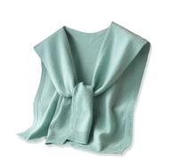 LumiSyne Knitted Small Shawl For Women Sweater Knitted Knotted Shawl Wraps Solid Color Wool Knitted Long Sleeves Knotted False Collar Shawl Shoulder Wrap Cape Blouse Decorative Shawl For Autumn Winter