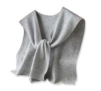 LumiSyne Knitted Small Shawl For Women Sweater Knitted Knotted Shawl Wraps Solid Color Wool Knitted Long Sleeves Knotted False Collar Shawl Shoulder Wrap Cape Blouse Decorative Shawl For Autumn Winter