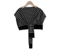 LumiSyne Knitted Small Shawl For Women Wool Knitted Long Sleeves Knotted Classic Stripe Pattern Detachable False Collar Shawl Shirt Decorative Shawl Shoulder Wrap Cape Warm Scarf For Autumn Winter