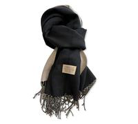 LumiSyne Reversible Cashmere Scarf For Women Men Solid Color Pashmina Shawls And Wraps Double-Sided Two-Color Plain Weave Scarf With Tassels Large Long Scarves Lightweight Warm Stole Wrap