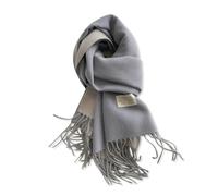LumiSyne Reversible Cashmere Scarf For Women Men Solid Color Pashmina Shawls And Wraps Double-Sided Two-Color Plain Weave Scarf With Tassels Large Long Scarves Lightweight Warm Stole Wrap