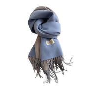 LumiSyne Reversible Cashmere Scarf For Women Men Solid Color Pashmina Shawls And Wraps Double-Sided Two-Color Plain Weave Scarf With Tassels Large Long Scarves Lightweight Warm Stole Wrap