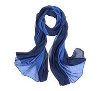 LumiSyne Silk Scarf For Women Gradient Color Stitching Silk Cotton Linen Scarves Fashion Elegant Lightweight Soft Sunscreen Shawl Wraps All Season