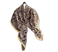 LumiSyne Silk Scarf Women Large Square Scarf Flower Tree Printed Animal Pattern Retro Gorgeous Style Satin Head Scarf Sunscreen Shawl Decorative Neck Scarf Bandanas Headdress Hairband 110×110cm