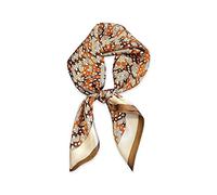 LumiSyne Silk Scarf Women Square Scarf 70×70cm Retro Printed Geometric Chain Monogram Pattern Lightweight Satin Small Scarves Multifunctional Neckerchief Head Scarf Bandanas Headdress Hairband