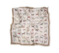 LumiSyne Silk Scarf Women Square Scarf Vintage Horse Pattern Lightweight Satin Small Scarves Multifunctional Neckerchief Bandanas Headdress Hairband Handle Wrap Ribbon Scarf 53×53cm