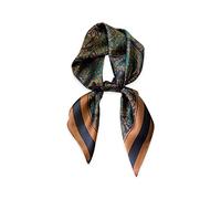 LumiSyne Silk Scarf Women Square Scarves 70×70cm Paisley Print Houndstooth Pattern Classic Retro Style Lightweight Satin Small Scarves Multifunctional Neckerchief Head Scarf Bandana Headdress Hairband
