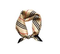 LumiSyne Silk Scarf Women Square Scarves Color Block Geometric Stripe Pattern Satin Small Scarves Multifunctional Neckerchief Neck Scarf Paisley Bandanas Headdress
