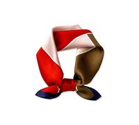 LumiSyne Silk Scarf Women Square Scarves Color Block Geometric Stripe Pattern Satin Small Scarves Multifunctional Neckerchief Neck Scarf Paisley Bandanas Headdress