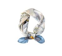 LumiSyne Silk Scarves For Women Artistic Printed Square Scarf Maple Leaf Pattern Satin Silk Neckerchief Headdress Hairband