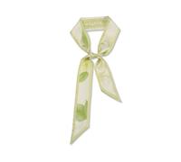 LumiSyne Skinny Silk Scarf For Women Girls Narrow Long Neckerchief Flower Printed Chinese Style Painting Pattern Elegant Artistic Style Necktie Headdress Hair Scarf Handbag Handle Wrap Ribbon Scarf