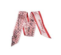 LumiSyne Skinny Silk Scarf For Women Girls Narrow Long Neckerchief Flower Printed Letter Pattern Romantic Artistic Style Satin Slim Ribbon Thin Scarf Tie Headdress Hair Scarf Handbag Handle Ribbon