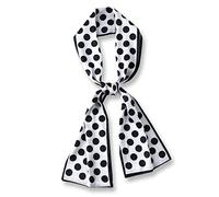 LumiSyne Skinny Silk Scarf For Women Polka Dot Printed Paisley Pattern Classic Retro Style Satin Scarves Narrow Long Neck Scarf Decorative Neckerchief Hairband Bandanas Headdress
