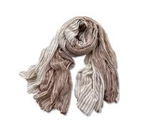 LumiSyne Striped Scarf With Tassels For Women Men Cotton Blend Scarves Gradient Color Block Stripe Pattern Casual Literary Style Soft Long Scarf Hijab Warm Shawl Wrap For Spring Summer Autumn